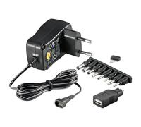 Goobay 3-12 V Alimentatore Universale, Adattatore 1500 Ma 18 Watt 9 Spina