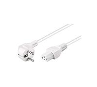 Goobay 30370 Cavo Alimentazione, Bianco, 2m Lunghezza del Cavo