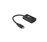 Goobay 38531 Adattatore da USB-C a VGA, Nero, 0.2 m Lunghezza del Cavo