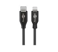 Goobay 39445 1 m Lightning USB C Maschio Maschio Nero to USB-C™ Charging and