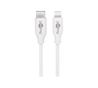 Goobay 39446 1 m Lightning USB C Maschio Maschio Bianco 0.48 Gbit/s USB C 2.0