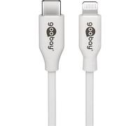 Goobay 39446 Cavo USB USB 2.0 Connettore Apple Lightning, Spina USB-C® 1 m Bian