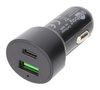Goobay 39908 Dual USB Port Car Charger USB Cigarette Lighter Adapter Power Deliv