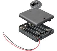 Goobay 4 x + A +% 28 Mignon%29 + batteria + supporto + cavo + end-2 + repellente per acqua% 2 + interruttore