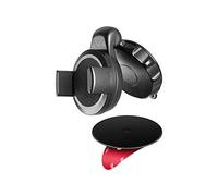 Goobay 40733 Supporto Smartphone Slim A Ventosa Per Auto, Nero