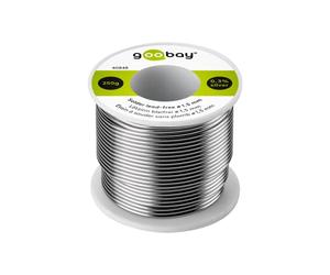 Goobay 40848 - Stagno per saldatura senza piombo, ø 1, 5 mm, 250 g, con una percentuale di argento (Ag) dello 0, 3%