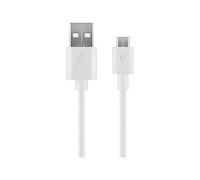 Goobay 43837 Cavo Micro USB di Ricarica E Sincronizzazione, Bianco, 1m Lunghezza del Cavo