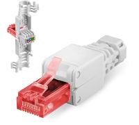 Goobay 44738 Connettore di Rete RJ45 Senza Attrezzi CAT 6 UTP Non Schermato, Lunghezza 52mm, Larghezza 15mm, Altezza 15mm