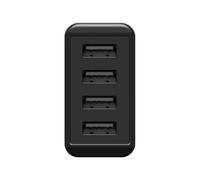 Goobay 44953 Interno AC 5 V Nero Caricatore multiporta USB-A (30 W) nero