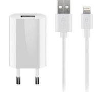 Goobay 44978 Caricabatterie per dispositivi mobili Telefono cellulare Smartphone Bianco AC Interno (Apple Lightning charger set NEW