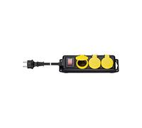GB 45193 - Steckdosenleiste, 3-fach, 3,0 m, mit Schalter, IP44, schwarz