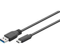 Goobay 45247 Cavo da USB-C a USB 3.0 Tipo A, Nero, 0.15 m Lunghezza del Cavo