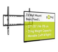Goobay 49732 - Supporto da parete piatto per televisori di grandi dimensioni da 37 a 70" fino a 35 kg max. VESA 600 x 400