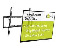 GOOBAY 49741 - Supporto a parete per TV, inclinabile, 37''- 70'', nero