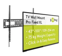 Goobay 49892 - Supporto da parete per TV Pro FIXED (XL), da 43" a 100", 75 kg, f