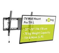 GOOBAY 49929 - Supporto a parete per TV, inclinabile, 37''- 70'', nero