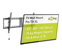Wentronic Pro TILT (XL) 2,54 m (100") Nero