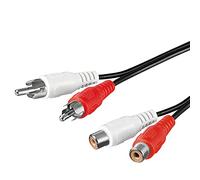 Goobay 50026 - Prolunga stereo da 2,5 m, 2 pezzi