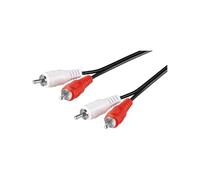 Goobay 50028 Cavo di Collegamento Stereo 2, RCA, 1.5m Lunghezza del Cavo