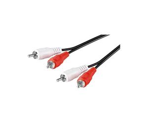 Goobay 50029 Cavo di Collegamento Stereo 2, RCA, 2.5m Lunghezza del Cavo