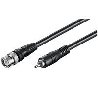 Goobay 50047 Cavo Adattatore Video BNC a RCA (RG59), A Doppia Schermatura, 1m Lunghezza del Cavo