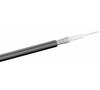 Goobay 50093 Cavo Coassiale RG 58, Livello Schermatura 2x, Nero, 100 m Lunghezza del Cavo