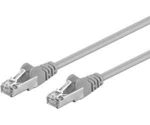 Goobay 50129 CAT 5e Cavo Patch, Rete F/UTP, Grigio, 3m Lunghezza