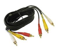 Goobay 50139 - Cavo di collegamento audio/video composito, 3 x Cinch con conduttore video RG59, 1,5 m