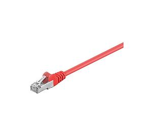 Goobay 50152 CAT 5e Cavo Patch, Rete F/UTP, Rosso, 2m Lunghezza