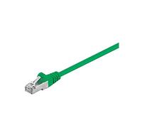 Goobay 50179 CAT 5e Cavo Patch, Rete F/UTP, Verde, 0.5m Lunghezza