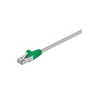 Goobay 50187 CAT 5e Crossover-Cavo Patch, Rete F/UTP, Grigio/Verde, 2m Lunghezza