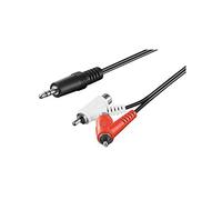 Goobay 50213 Adattatore Cavo Audio, Connettore da 3.5mm a Connettore/Presa RCA,