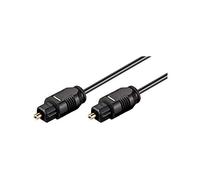 Goobay 50216 Cavo a Fibra Ottica, Nero, 2.2mm Diametro, 1m Lunghezza del Cavo