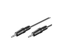 Goobay 50460 Cavo di collegamento audio / cavo trigger / cavo AUX mono con due spine jack da 3,5 mm per il collegamento di dispositivi audio / 2 pin / 1,5 metri