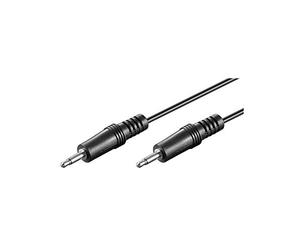 Goobay 50460 Cavo di collegamento audio / cavo trigger / cavo AUX mono con due spine jack da 3,5 mm per il collegamento di dispositivi audio / 2 pin / 1,5 metri