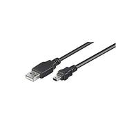 Goobay 50767 Cavo USB 2.0 ad Alta Velocità, Nero, 1.8 m Lunghezza del Cavo