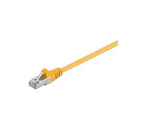 Goobay 50867 CAT 5e Cavo Patch, Rete F/UTP, Giallo, 20m Lunghezza