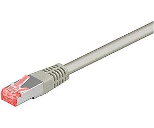 goobay 50885 CAT 6 Cavo di Collegamento, S/FTP (PiMF), Grigio, 0.5m Lunghezza del Cavo