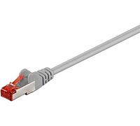 goobay - Cavo di rete CAT 6, S/FTP, 2 x schermato in rame, tutte le lunghezze, colore: Grigio