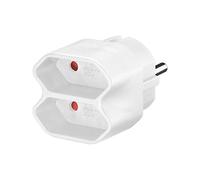 Goobay 51000 Adattatore per Presa di Corrente, Bianco