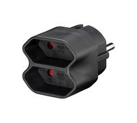 Goobay 51002 Adattatore per Presa di Corrente, Nero