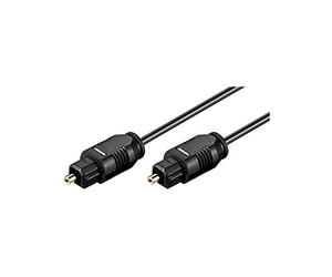 Goobay 51218 Cavo a Fibra Ottica, Nero, 2.2mm Diametro, 3m Lunghezza del Cavo