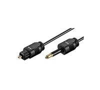 Goobay 51224 Cavo di Collegamento Audio Digitale Ottico Toslink, 2.2mm Diametro, 1m Lunghezza del Cavo