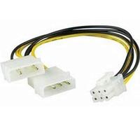 goobay 51360 - Cavo Elettrico/Adattatore per schede grafiche PC, PCI-E/PCI Express 6 Pin
