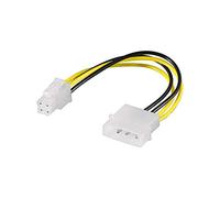 Goobay 51362 Cavo Elettrico/Adattatore PC, Connettore 5.25 a ATX12 P4, da 4 Pin, 0.16 m Lunghezza del Cavo