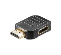 Goobay 51725 Adattatore HDMI, Dorato, Nero