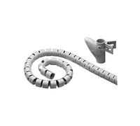 Goobay 51922 Fermacavi a Canalina Tipo Spirale, Grigio