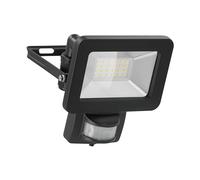 GB 53879 - Proiettore a LED con sensore, 20 W, nero, IP44, collegamento del