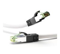 Goobay 55131 Cavo patch CAT 8.1 S/FTP (PiMF) bianco - LSZH privo di alogeni rame AWG 24