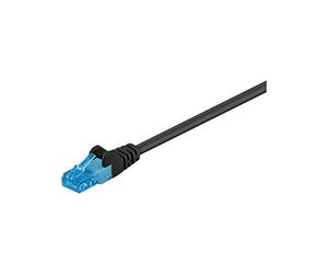 Goobay 55412 CAT 6A Cavo Patch, Rete U/UTP, Nero, 10m Length